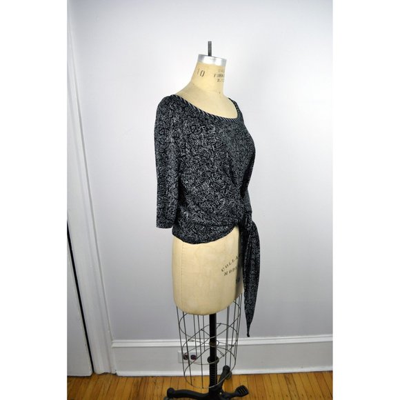 Vintage Koos Van Den Akker Stretch Tiewaist Top - Picture 3 of 7